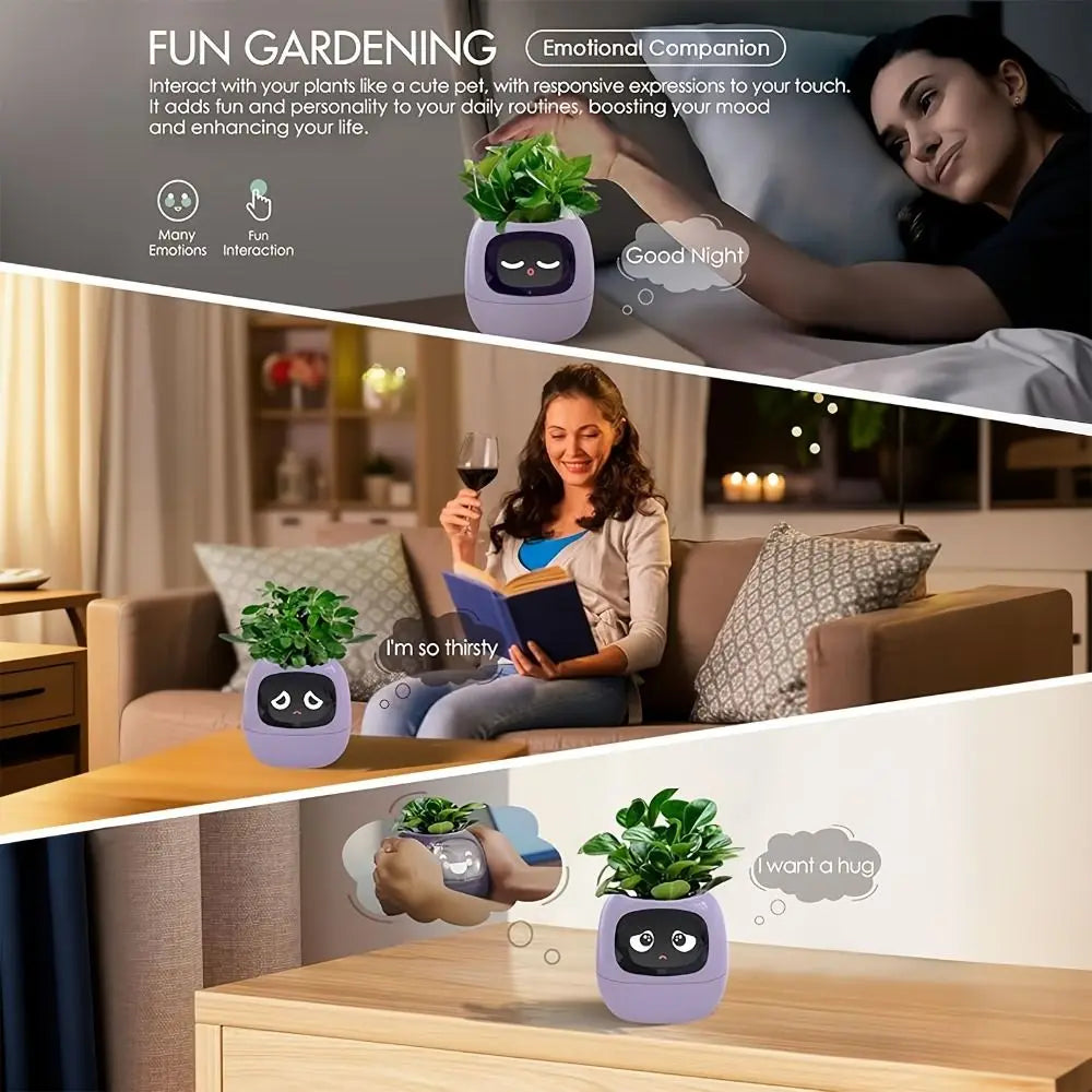 Robot Guidance Smart Plant Pot Interaction Automatic Water